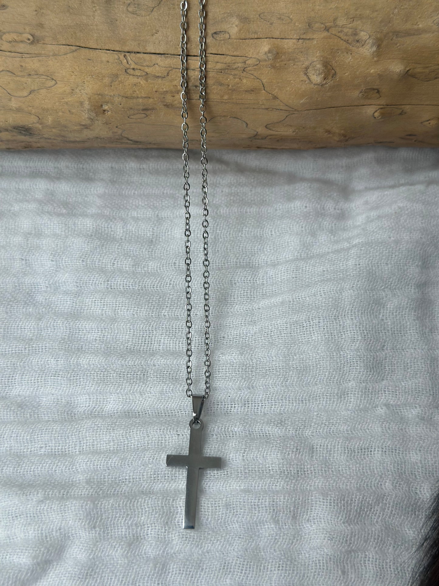 Cross Necklace - Silver