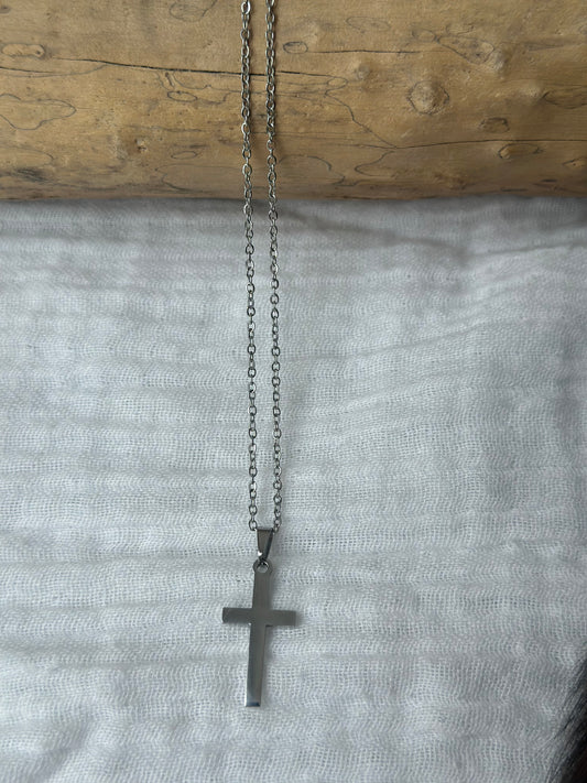 Cross Necklace - Silver