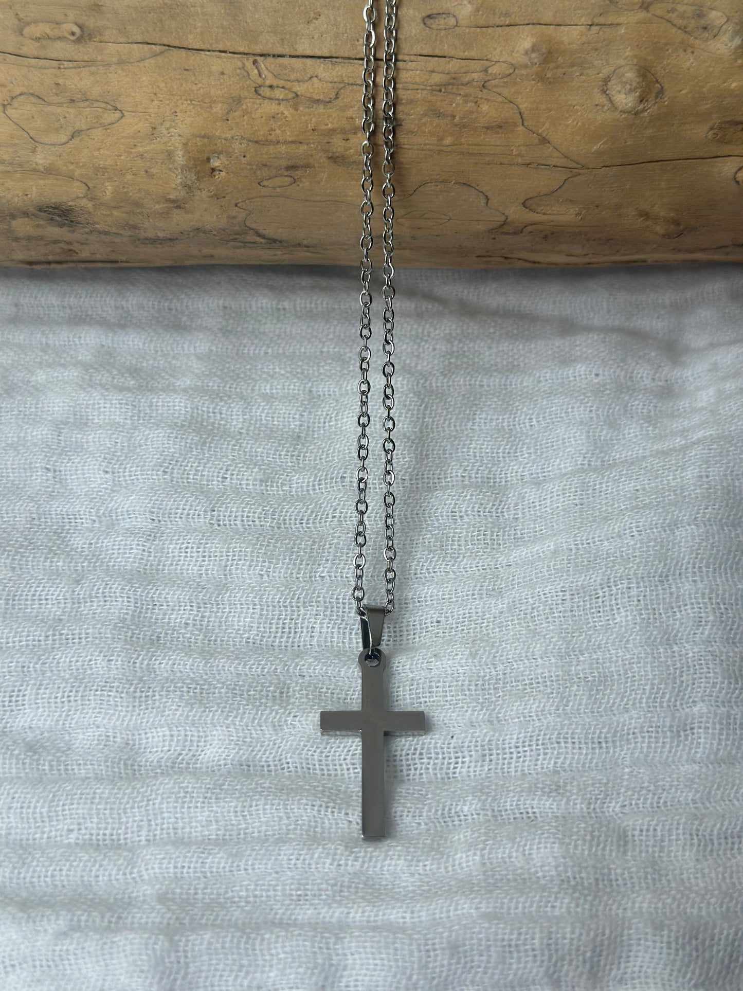 Cross Necklace - Silver