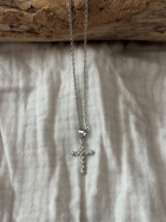 Cross Necklace - Silver