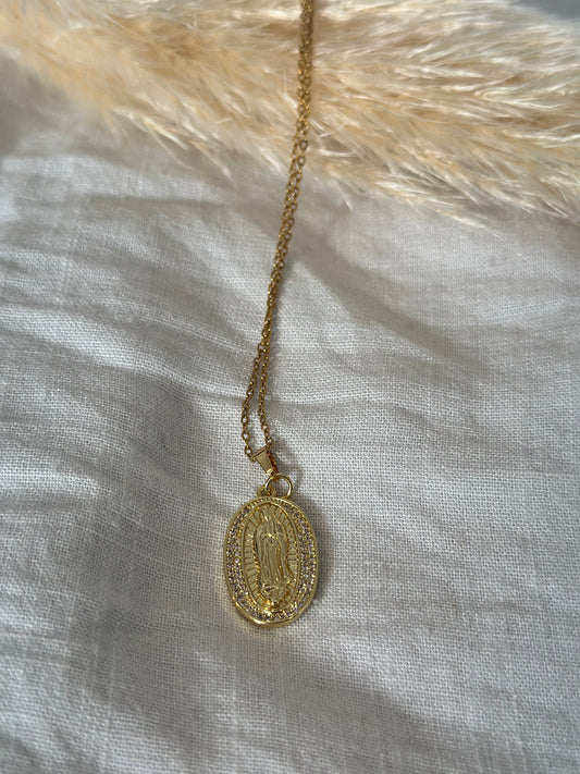 Collier médaillon Marie